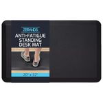 ZBRANDS Anti Fatigue Mat for Standing Desk, Cushioned Kitchen Floor Mats, Antifatigue Standing Pad for Comfort and Anti Stress at Work, Desk, Office, Home, Kitchen (Carbon Fiber Black, 20"x32"x0.75")