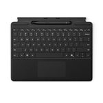 Microsoft Surface Pro Keyboard with Slim Pen 2 Bundle for Pro 9 and Pro 8, Alcantara Material, Black