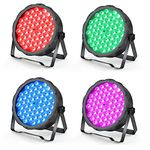 BETOPPER Stage Lights Strobe Lights LED Par Lights 54 * 1.5w RGB 3 in 1 DMX512 Lightweight Disco Light DJ Light for Party Wedding Club Bars Show (4 Pack)