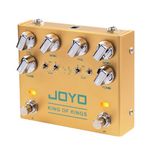 JOYO Dual-Channel Overdrive Guitar Pedal, Pure Analog Circuit with Independent Clipping (Hard/Soft) per Channel, Stackable A to B, True Bypass (King of Kings R-20)