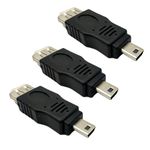 ThtRht 3 Pack Mini USB Male to USB Female Cord Cable Hub Adapter OTG Adapter Car Aux Mp3 Mp4 Tablets Phones U-Disk Mouse