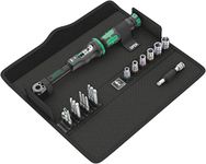 Wera Click-Torque A 6 Set 1 Adjustable Torque Wrench Set, 1/4" Hex Drive, 2.5-25 Nm, 20pc, 05130110001