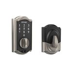 Schlage BE375 CAM 619 Camelot Touch Deadbolt, Satin Nickel