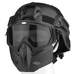 VPZenar Airsoft Helmet and Mask,Tac