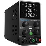 Jesverty DC Power Supply Variable, 0-30V 0-10A Adjustable Switching DC Regulated Bench Power Supply with High Precision 4-Digit LED Display, 5V/2A USB Port, Coarse and Fine Adjustment SPS-3010N