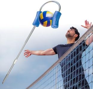 BOARDEE Volleyball Spike & Passing Trainer – Adjustable Training Aid with Ball Holder & Bump Pass Stick – Portable Volleyball Coaching Equipment for Serving, Spiking, Passing & Setting Practice
