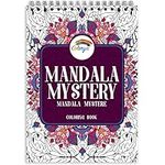 Adult Colouring Books by Colorya - A4 Size - Mandala Mystery Book for Adults - Premium Quality Paper, No Medium Bleeding, One-Sided Printing