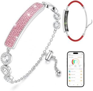 Smart Bracelet for Women, Jewelry Fitness & Activity Monitors with 24/7 Heart Rate, HRV, Blood Oxygen, Sleep, Period Tracker, Long Battery, Adjustable Screenless Tracker for Mom, Wife, Daughter