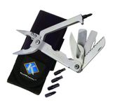 Utica Cutlery 11-3566CP 17-Function MultiMaster with Needle Nose Pliers and Sheath, Stainless