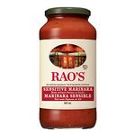 Rao's Homemade Tomato Sauce, Sensitive Formula, Pasta Sauce, Carb Conscious, Keto Friendly, All Natural, Premium Quality, No Onions or Garlic, with Premium Tomatoes, 660g