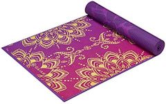 Gaiam Yoga Mat Premium Print Reversible Extra Thick Non Slip Exercise & Fitness Mat for All Types of Pilates & Floor Workouts, Royal Bouquet, 68"L x 24"W x 6mm Thick