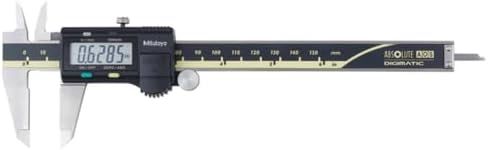 Mitutoyo 500-196-30 Advanced Onsite Sensor (AOS) Absolute Scale Digital Caliper, 0 to 6"/0 to 150mm Measuring Range, 0.0005"/0.01mm Resolution, LCD