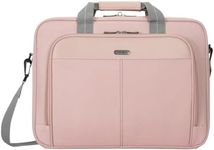 Targus Laptop Bag — Pink 15.6" Classic Slim Briefcase Messenger Bag, Spacious, Ergonomic, Foam Padded Laptop Case for Devices Up To 16"