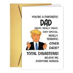 RUALOVE Funny Birthday Card for Dad Grandpa Husband, Humor Birthday Card Gift From Son Daughter Wife, Ideal Birthday Card Gift For Father Grandfather Stepfather Husband, Dad Birthday Card