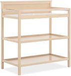 Dream On Me Jax Universal Changing Table in Vintage White Oak, with a Clean Modern line Design & Two Spacious Shelves