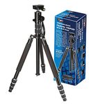 Vidpro VentureMaxx AT-77 Professional 77-Inch Aluminum Travel Tripod and Monopod in One with Ball Head - Compact and Lightweight Complete Tripod Unit with Quick-Release Plate Comes with Carrying Case