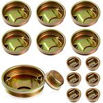 12 Pack Steel Bung Plug Drum Bung 2 and 3/4 Inch Bung Hole Cap 55 Gallon Drum Caps Metal Bungs Bung Caps with Plated Coated for 55 Gallon Barrel Drums