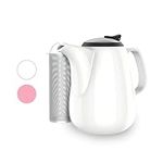 Premium White Ceramic Teapot - Larg
