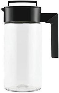 Takeya Patented and Airtight Pitcher Made in The USA, BPA Free Food Grade Tritan Plastic, 1 qt, Black