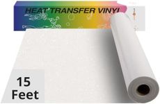 HTVRONT Rainbow White Glitter HTV V