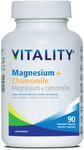 VITALITY Magnesium + Chamomile - Capsules - 90 Vegetable Capsules
