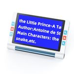 Eyoyo Portable Digital Magnifier, Electronic Reading Aid, 8 Inch Touchscreen 1280x800 w/Foldable Stand for Low Vision, 13MP Far & Near Camera Lens Autofocus, 2X-20X Zoom, 26 Color Modes, Voice Prompt