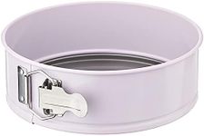 Wiltshire Two Tone Springform Pan Ø 19cm, Cake Mould with Non-Stick Coating, Round Coated Pie tin with Flat Base, Carbon Steel bakeware (Colour: Silver, Pastel Pink)