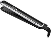 Remington Pearl Pro Ceramic Flat Iron Hair Straightener, 1-inch Floating Plates, Fast 30 Second Heat up, Black & White