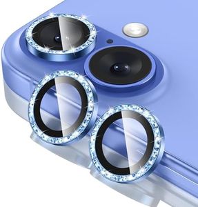 Tensea for iPhone 16 / iPhone 16 Plus Camera Lens Protector, 9H Tempered Glass Camera Cover Screen Protector, HD Clear, Metal Individual Ring for 16 6.1inch/16 Plus 6.7inch