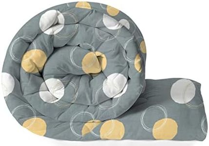 VAS COLLECTIONS 220 GSM Microfiber Reversible AC Comforter/Blanket for Winter/Quilt/Duvets for Single Size Bed (240X152 cm, Grey & Orange)