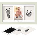 Inkless Baby Hand And Footprint Kit - Ink Pad for Baby Hand and Footprints,Dog Paw Print Kit,Dog Nose Print Kit,Clean Touch Newborn Print Kit,Baby Registry,Baby Shower Gifts,Girls,Boys (Sage)