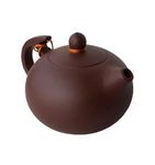 Teapot 270ml Chinese Clay Xishi Pots Red Zisha Genuine Classic for Loose Gongfu Tea (Zini clay)