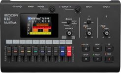 Zoom R12 Multi Track Portable Recorder, with Touchscreen, Onboard Editing, 8 Tracks, 2 Combo Inputs, Effects, Synth, Drum Loops, Battery Powered, and USB Audio Interface