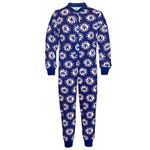 Chelsea FC Official Gift Boys Kids Pyjama All-in-One Royal Blue 5-6 Years