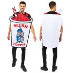 Amscan 9913352 - Unisex Adults Official Retro Slush Puppie Tabard Fancy Dress Costume - One Size