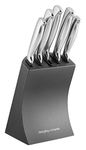 Morphy Richards Accents 974823 5 Piece Knife Block with High Grade Polished Stainless Steel, Titanium