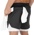 BOOMLEMON Men's 2-in-1 Running Work