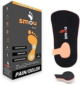SMOU HEEL Plantillas Fascitis Plantar | Taloneras Ortopédicas Profesionales para Mujer o Hombre | Trata el Espolón Calcáneo y Alivia el Dolor de Pies Planos o Cavos. Producto Patentado (39-40-41 EU)