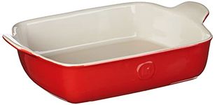 Emile Henry HR Modern Classics Small Rectangular Baker, 11 x 8, Red