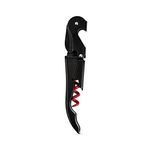 True Fabrications 7184 Bulk Truetap: Double-Hinged Corkscrew in Matte Black with Red