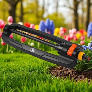 Oscillating Bar Sprinkler for Lawn & Garden – Adjustable, Universal Hose Connection