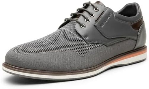 Bruno Marc Men's Mesh Casual Dress Shoes Breathable Oxfords Sneakers LG19008M-2,Size 11,Grey-2,SBOX2409M