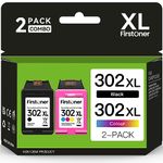 302XL Ink Cartridges for HP 302 Ink Cartridge Replacement for HP 302 Ink Cartridges Combo Pack for HP Envy 4520 4523 4524 4527 Deskjet 2130 3630 3636 Officejet 3830 3831 3835 (Black Colour)