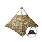 Nukem Hunting Grab and Go Hunting Blinds- Regular Size Portable Ground Blind with 1 Pole Breakdown for Mobile Hunting. Carrying Bag. TrueTimber HTC Green Camo