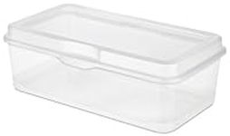 Sterilite 18058606 Large Flip Top Storage Box, Set of 6, 1.7 Cubic Feet