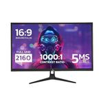 YEYIAN ODRAZ 27” IPS Panel HDR 4K UHD Slim Bezel PC Gaming Monitor 3840x2160, 1 Billion Colors, Low Blue, 300cd/m2, 1000:1, 60Hz, 5ms, 16:9, 178°, G-Sync, FreeSync, DP/HDMI/USB, Speakers, VESA, Tilt