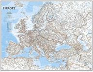 National Geographic: Europe Classic Enlarged Wall Map (46 x 35.75 inches) (National Geographic Reference Map)