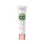 L'Oreal Paris Magic CC Cream with SPF 20, Anti-Redness and Colour Correcting, With Vitamins B5 and E, Lightweight Hydrating Formula Adapts to Skin Tone for a Natural Glowy Finish, 30 ml