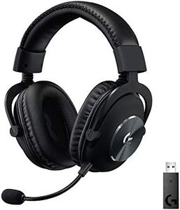 Logitech G PRO X Wireless Lightspeed Gaming Headset with Blue VO!CE Mic Filter Tech, 50 mm PRO-G Drivers, and DTS Headphone:X 2.0 Surround Sound (Renewed)