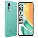 Ulefone Note 14 Smartphone, Up to 8GB 64GB/128GB SD 6.52" HD+ 4500mAh Mobile Phones Android 12 13MP+5MP Camera 3-Card Slot 4G Dual SIM Smartphone SIM Free Unlocked Face ID Type C, UK Version-Green